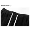 Men's Corduroy Wide Leg Pants, Drawstring Waist Casual Trousers with Pockets, Loose Fit Streetwear Bottoms for Spring & Autumn