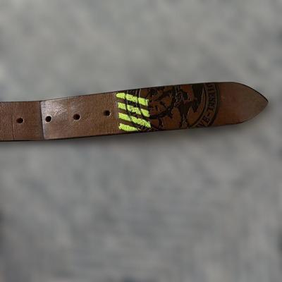 Used Leather Belt Brown 85cm