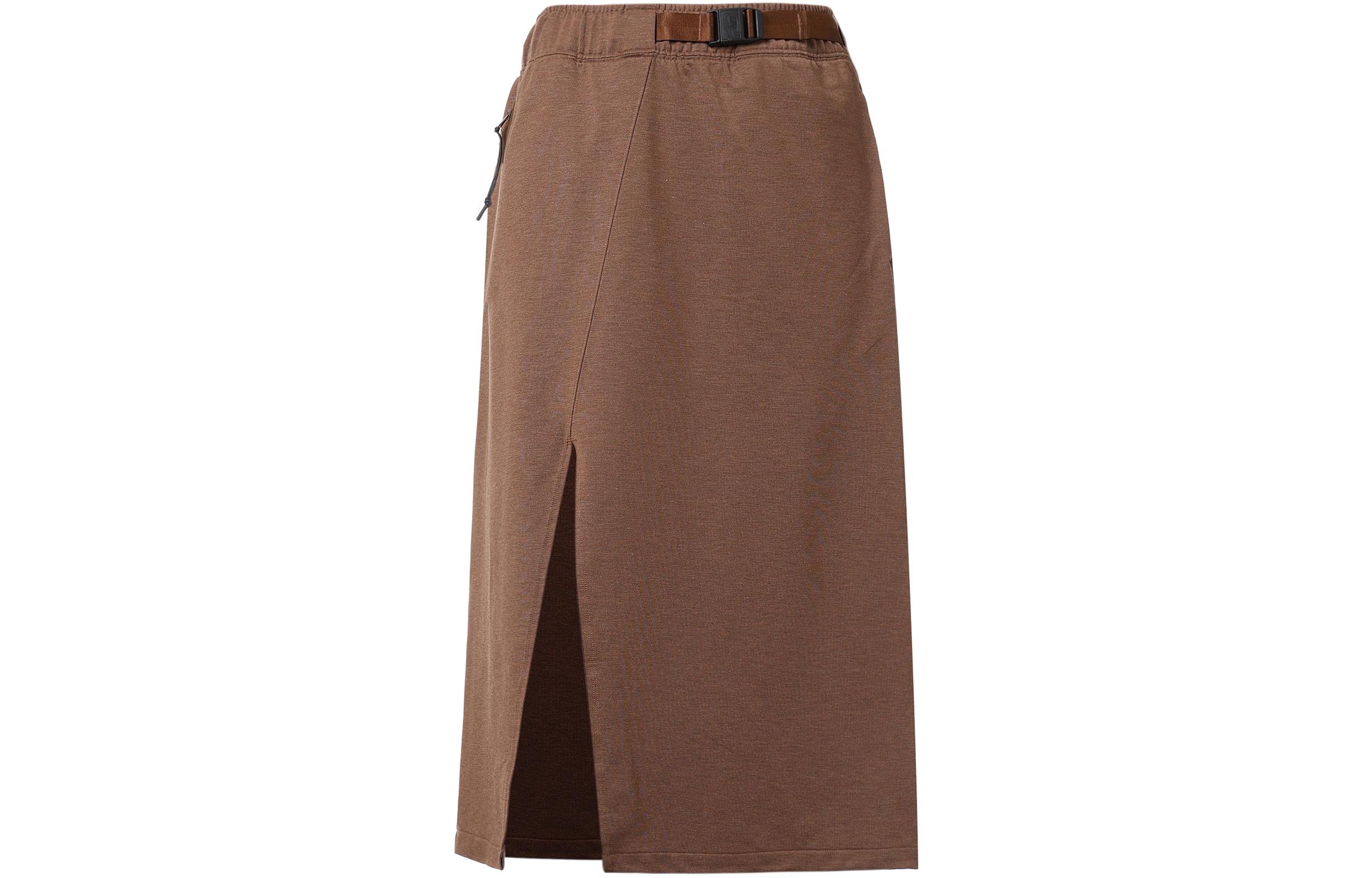 Nike Women ss High-Waisted Skirt Brown DM6169-215 M