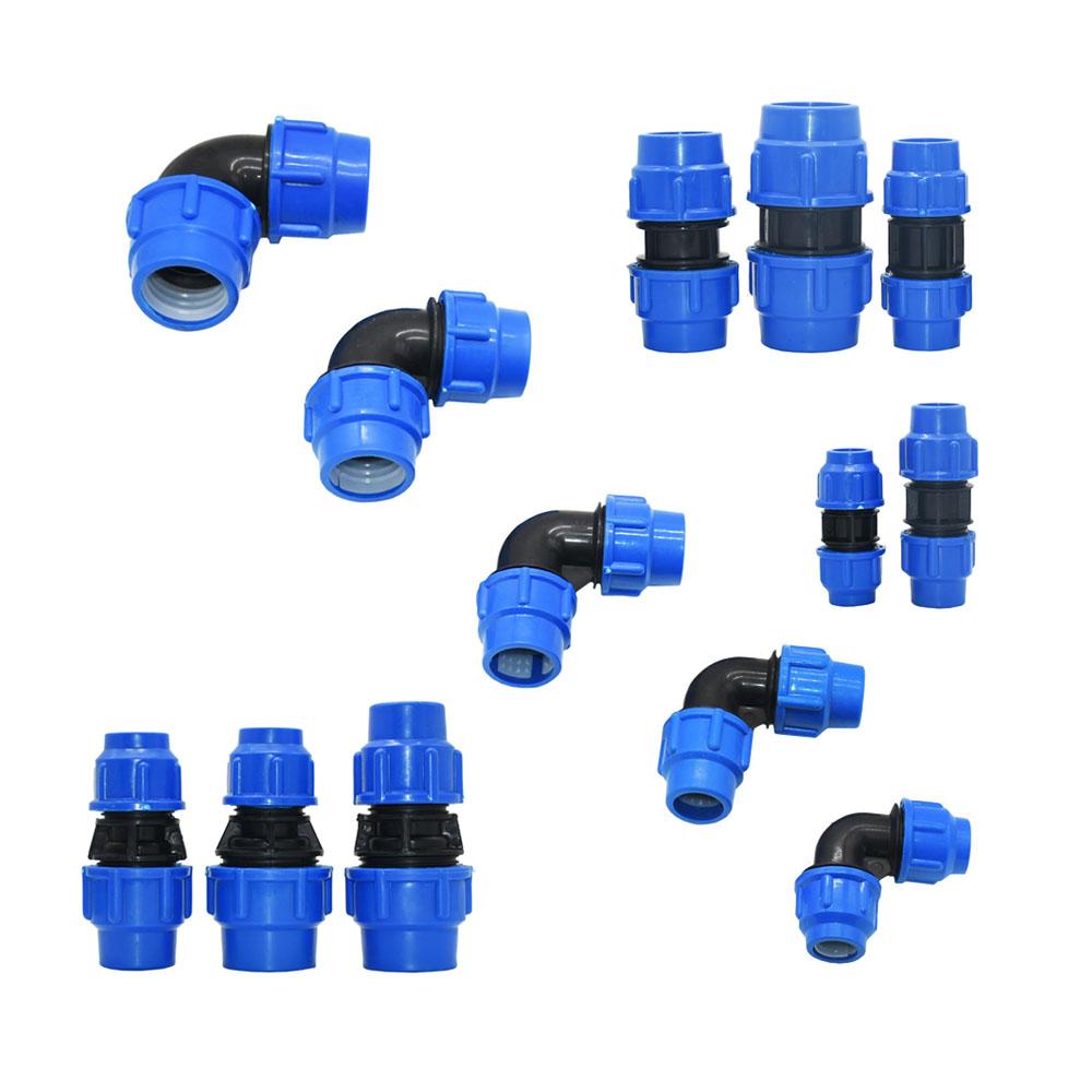 Connecteur Rapide Coude à 90 Degrés Réducteur Joint Rapide Raccords Plastiques pour Tuyau PE 20mm/25mm/32mm/40mm/50mm