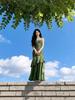 Seaside Flowy Tiered Ruffle Beach Dress - French Fairy Style Camisole Maxi