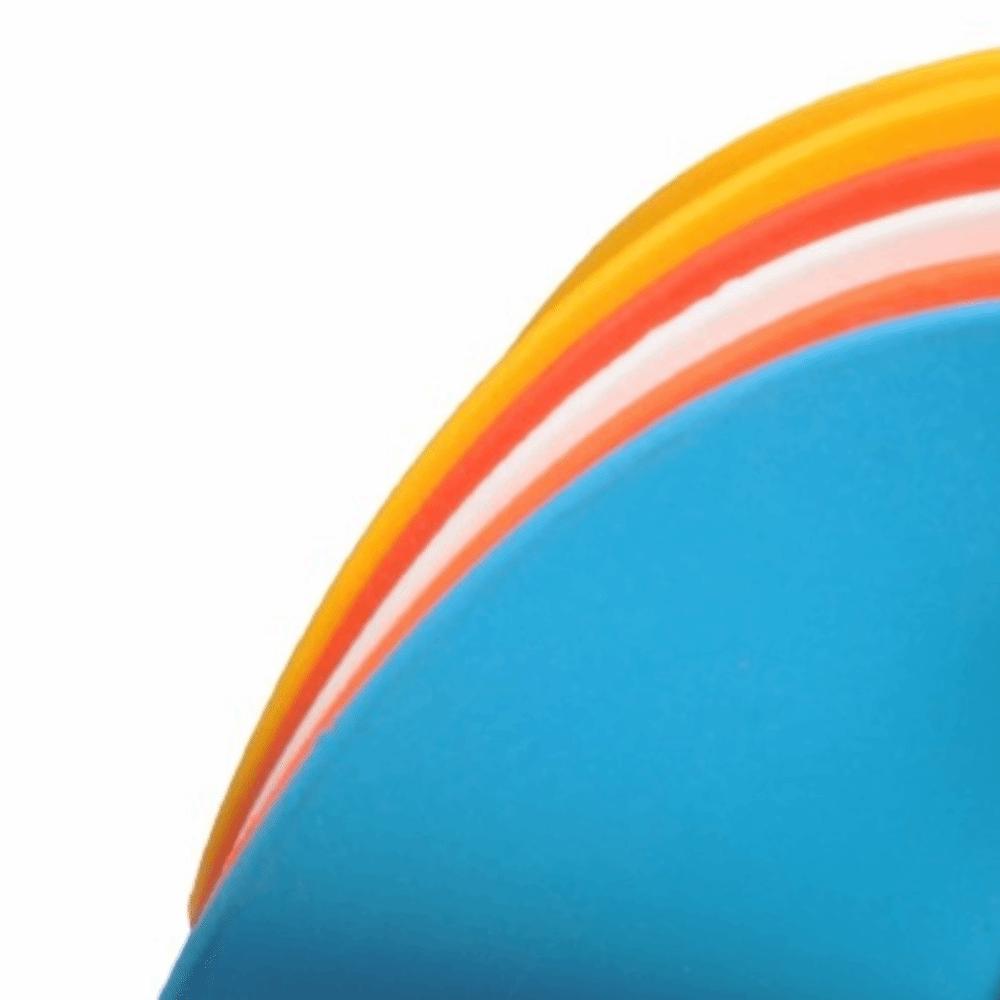 10pcs Round Soccer Training Cones Flat Spot Markers Reusable Training Discs  Football Practice 10 pcs