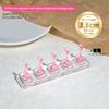 5 Grid Non Magnetic Acrylic Nail Stand False Nail Display Tips Holder For Cat Eye Gel Press On Nails Display Rack Practice
