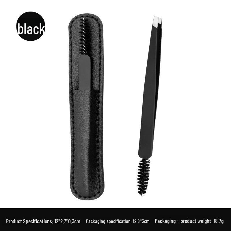 

Набор из двух пинцетов и щеточек для бровей из нержавеющей стали