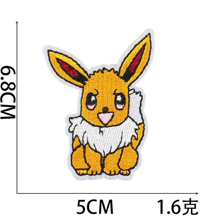 

Наклейка на тканину з вишивкою мультфільму Pokémon Наклейка-патч Pokemon Комп ютерна вишивка Наклейка з вишивкою Хлопчик Marvel