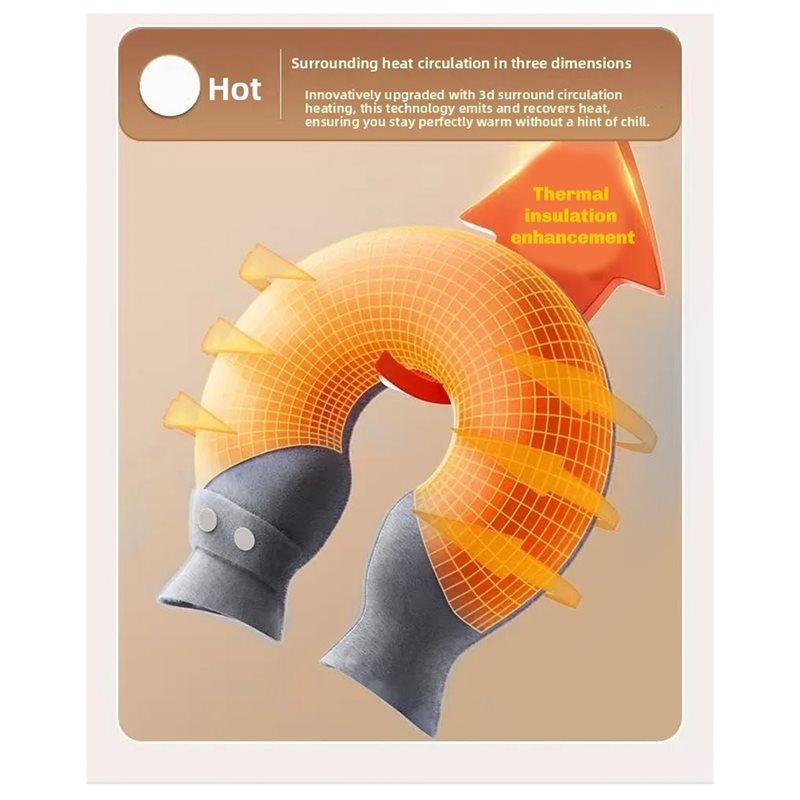 U-Shaped Hot Water Bag Leak-Proof Reusable Pillow Thickened Portable Neck Cooling Hot And Cold Compression