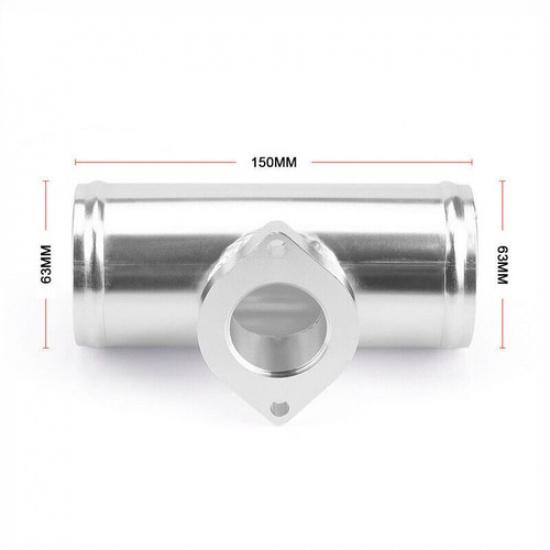 Universal Billet Aluminum Type-RS Turbo Blow Off Valve+2.5" BOV Flange Pipe Blue