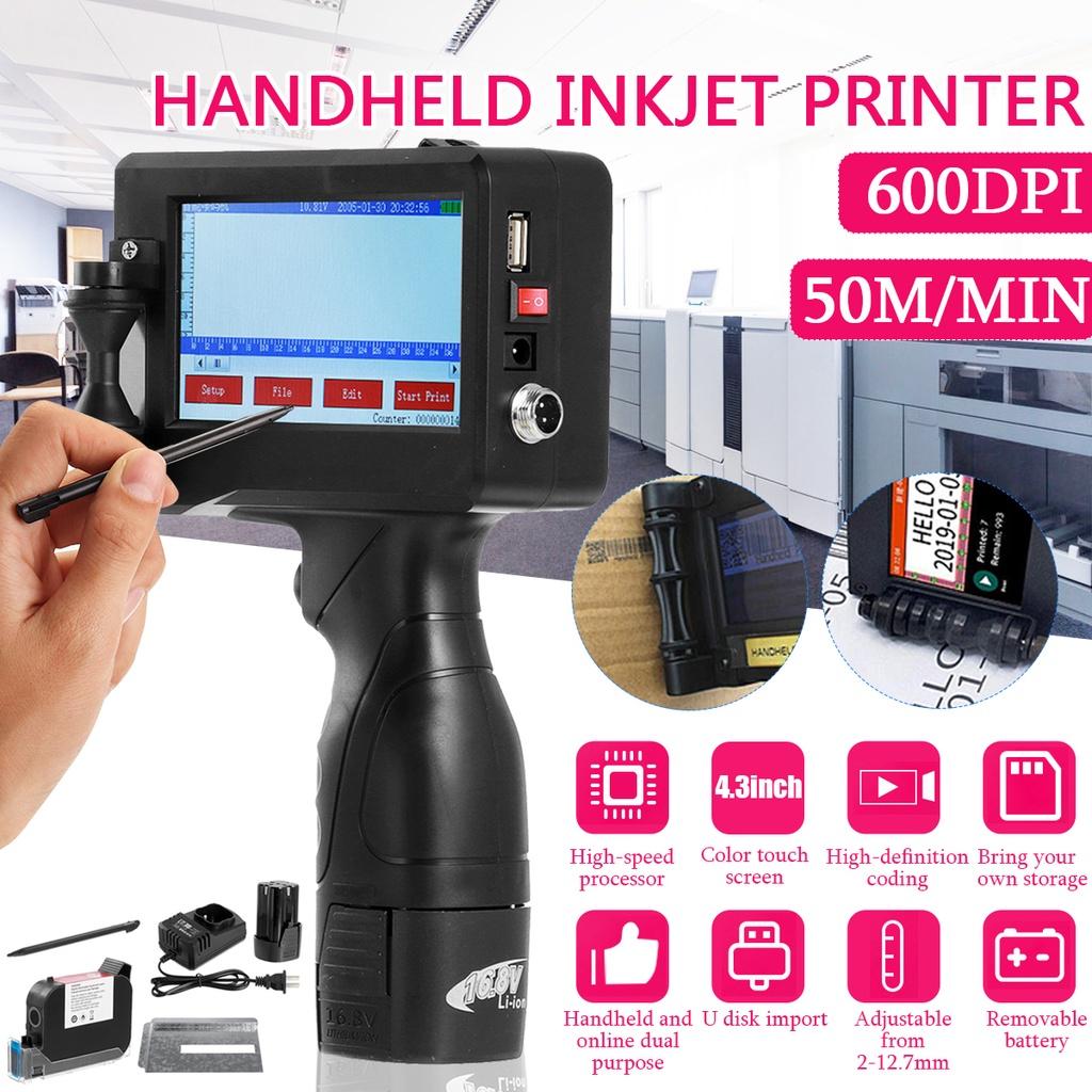 110-220V Ruční Inkoustová Tiskárna Hand Jet Pro Datum Expirace/Logo/Číslo Šarže/Sériové Číslo/Etiketu/Čárový Kód/QR Kód