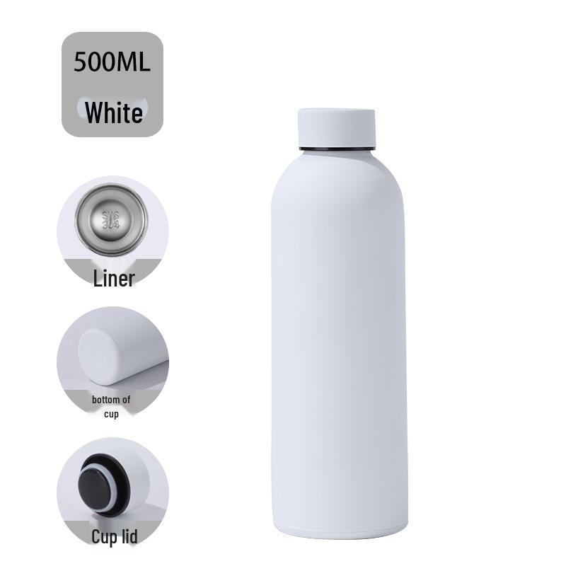 304 Stainless Steel Insulated Outdoor Sports Water Bottle with Small Mouth, Customizable Cold Insulation.