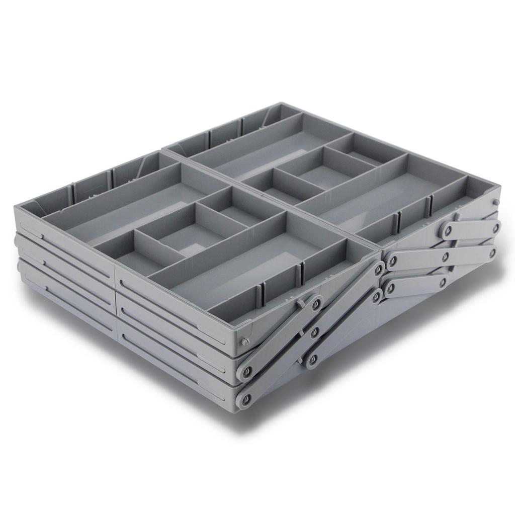 2/3 Tier Drawer Organizer Multi Level Collapsible Expandable Desk Organizer Trays For Office Supplies,Kitchen Cosmetics Utensils