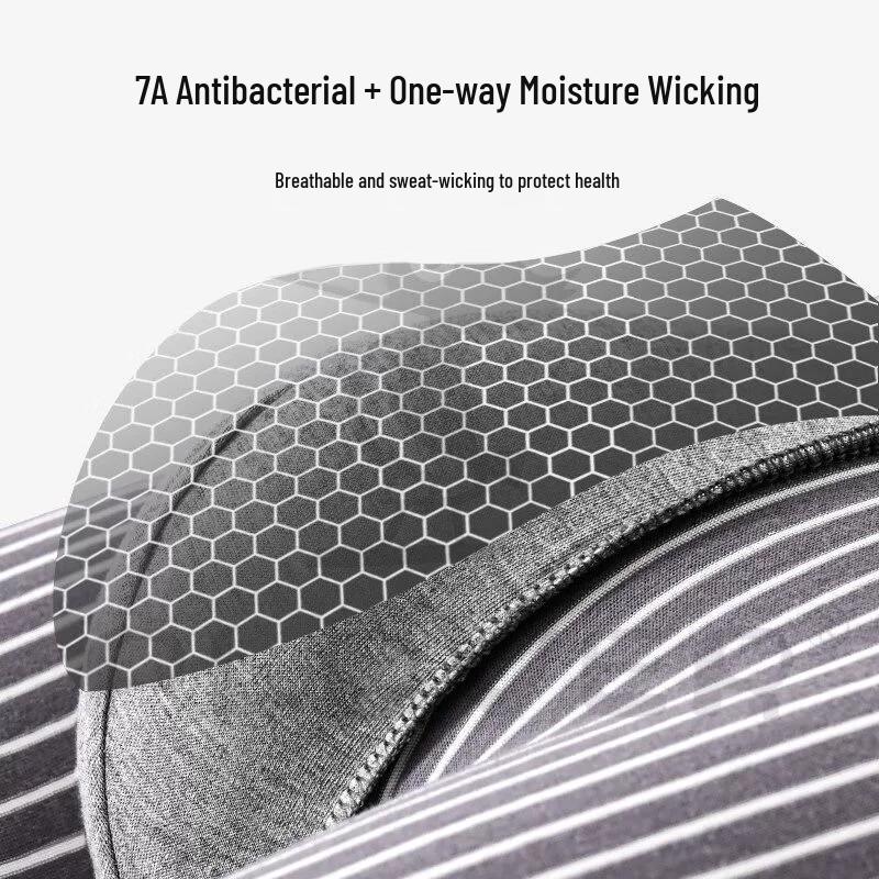 Men's Baobao Cotton Antibacterial Boxer Briefs 4-Pack