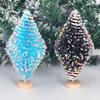 Mini Colorful Heart Sequin Pine Needle Christmas Tree For Festive Holiday Decoration