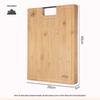 ASD Large 3cm Thick Double-Sided Bamboo Chopping Board