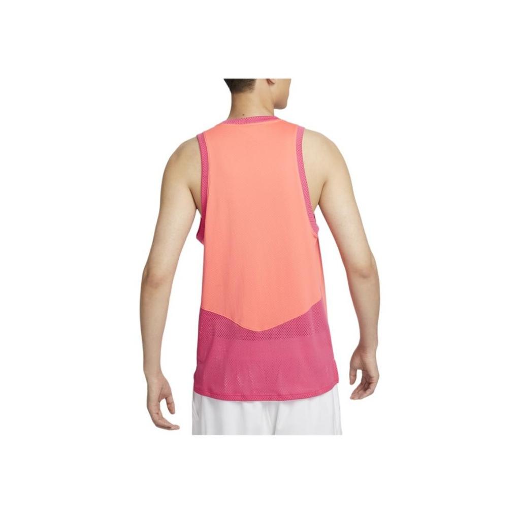Nike Colorblock Tennis Training Comfort Crew Neck Vest Men Tops Light-Wild-Mango-Yellow FQ2028-643