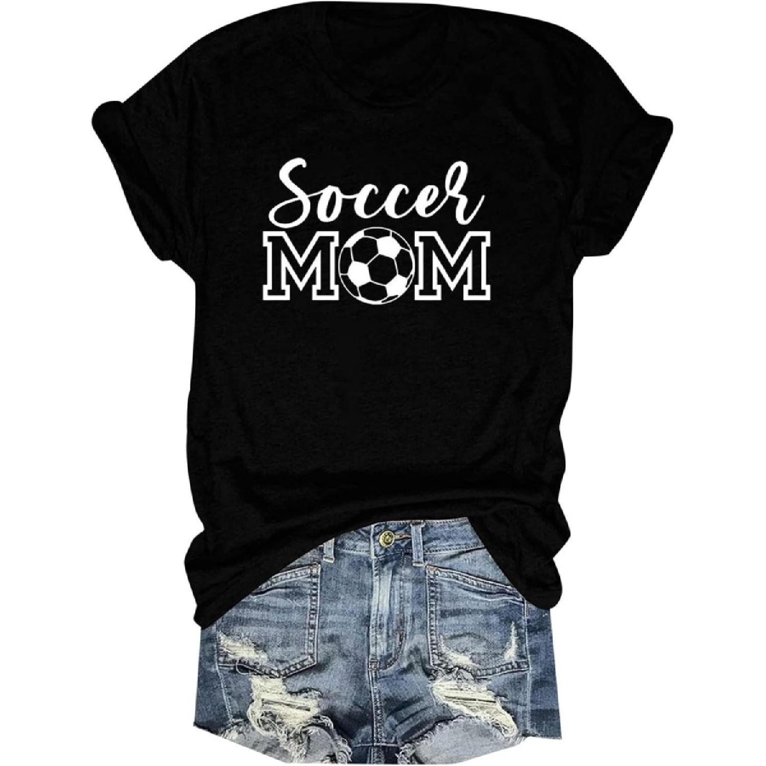 

Women s Casual Letter Graphic Print Round Neck Short Sleeve T Shirt Top Womens Large Tee Shirts XXXXXL чорний