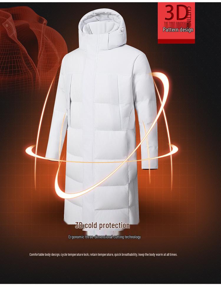 Unisex Mid-Length Down Jacket for All Ages - Ideal for Winter Sports & Activities