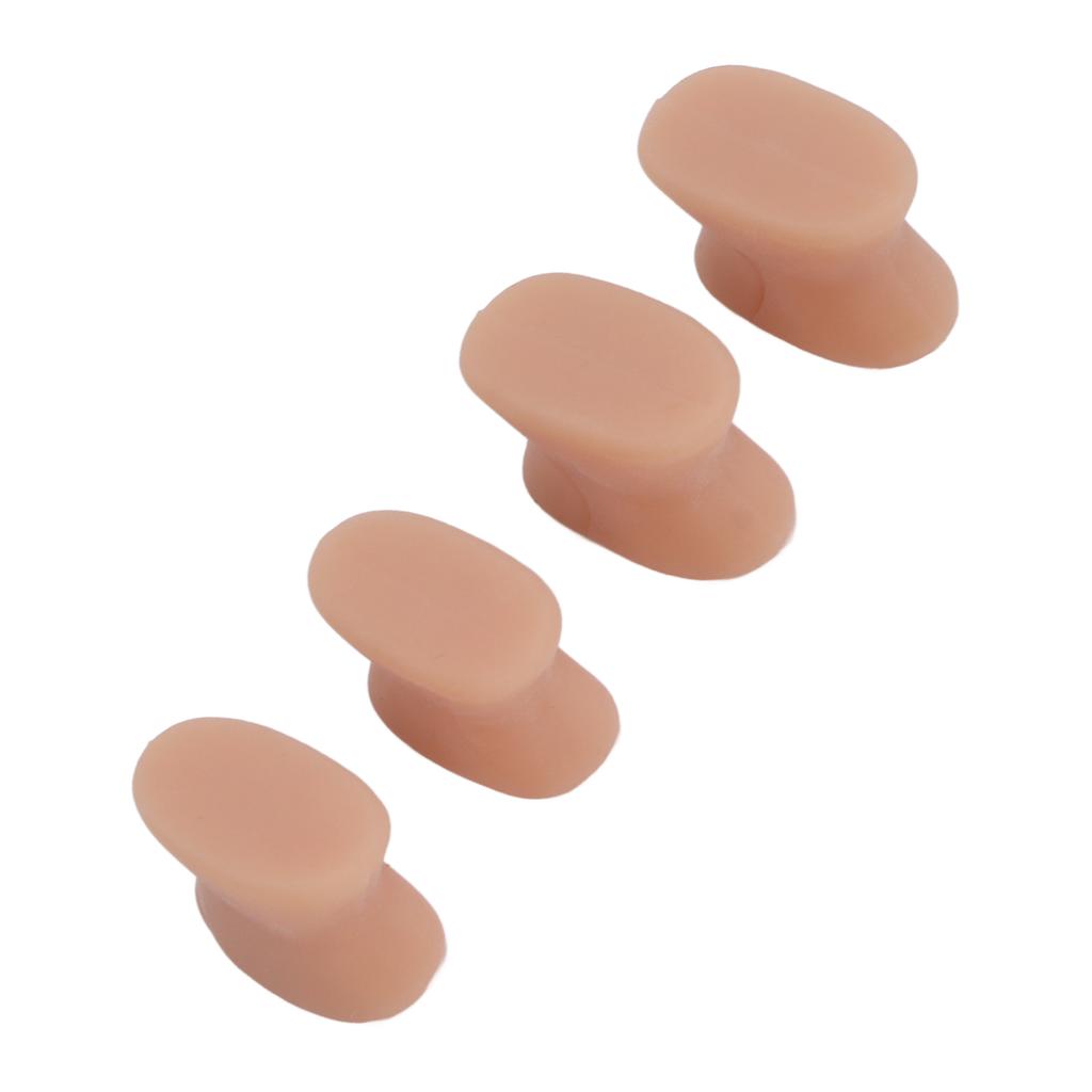 8 Pairs Toes Separator Soft Silicone Relieve Pain Reduce Friction Toes Spacer Bunion Corrector Skin Color