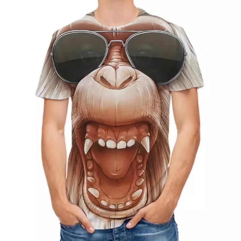 Men's T-shirt Fashion 3D T-shirt Sublimation Men's Short Sleeved Printed Loose Top Tshirt