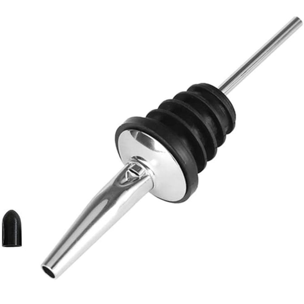 6/12Pcs Self-closing Liquor Pour Spouts Set Stainless Steel Bartender Bar Tools  Wine Accessories