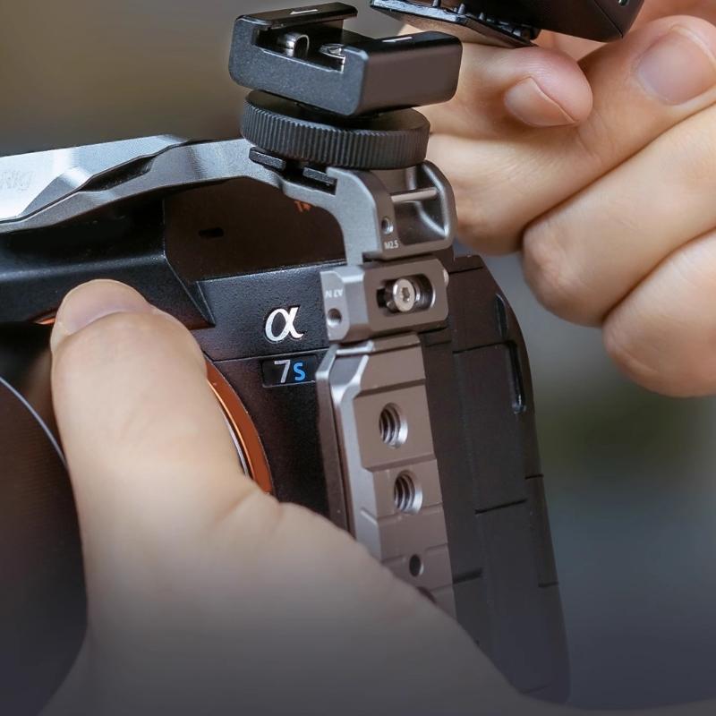 Cold Shoe Microphone Mount Adapter Universal For Video Recording And Live Streaming With Aluminum Alloy Construction