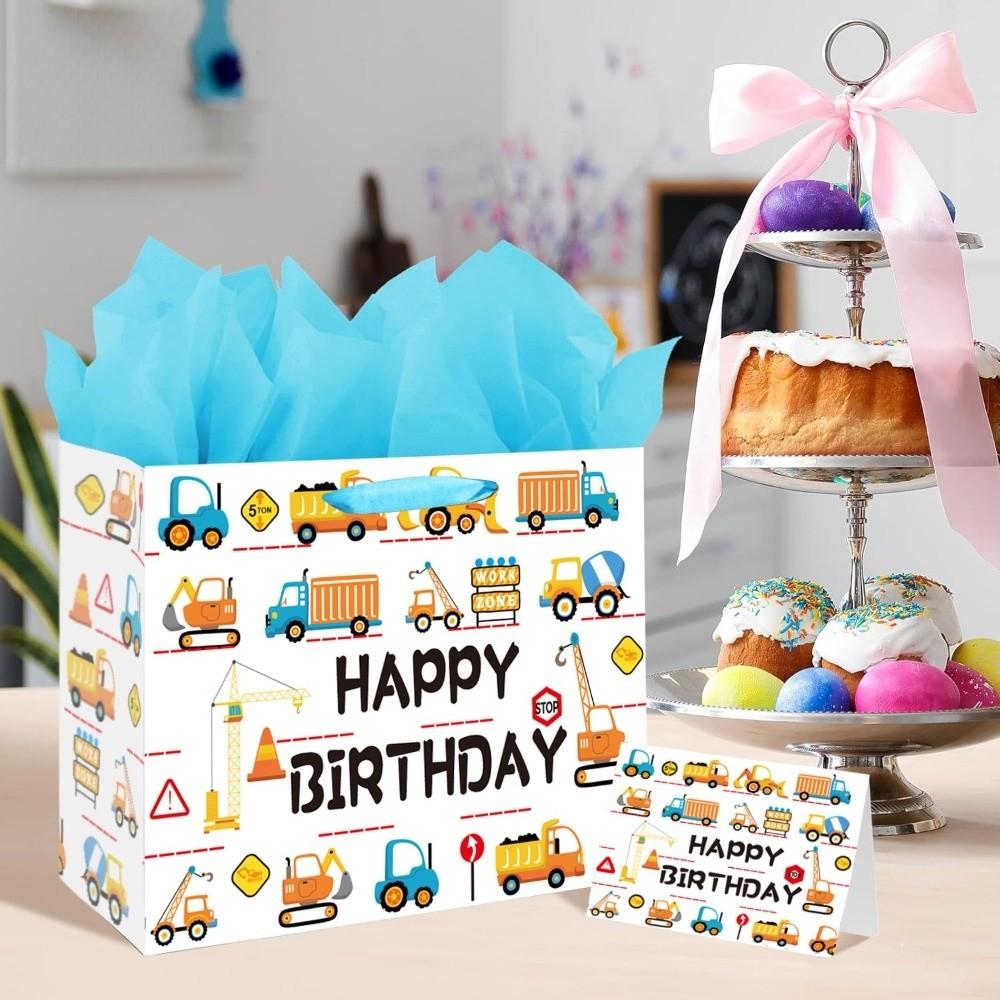 With Tissue Paper and Greeting Card Party Decoration Boxes Gift Boxes  for Birthday, Baby Shower