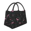 Gothic Bat Star Insulated Lunch Bag Reusable Cooler Tote for School Picnic Travel