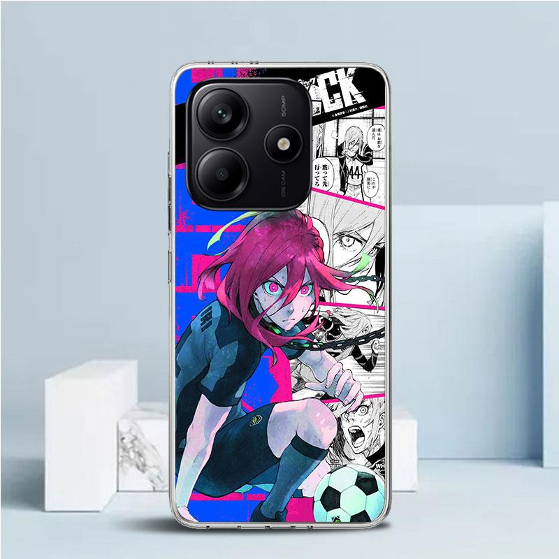 Blue Lock Chigiri Hyoma Phone Case For Xiaomi Redmi Note 15 14 14S 13 12S 12 Pro Plus 11S 11 11T 11E 10S 10 + Soft TPU Back Cove