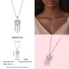 New Original 100% 925 Silver Firefly & Cross Guardian Pendant Women's Necklace Elegant Anniversary Birthday Gift