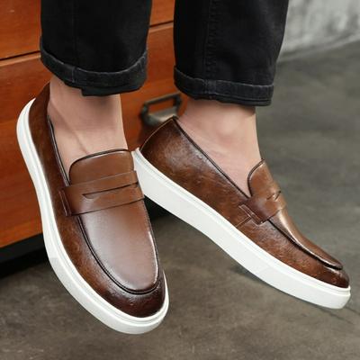 Pantofi Casual Bărbați Loafers Stil Britanic Noi Luxoși Fără Șireturi Pantofi Bărbați Pantofi Business din Piele Platformă Exterior Bărbați Pantofi Flats Zapatos