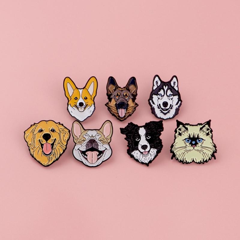 Elegant Alloy Dog Pins Unqieu Brooch Ornament Enhances Your Style with Distinctive Designs for Everyday Looks and Event
