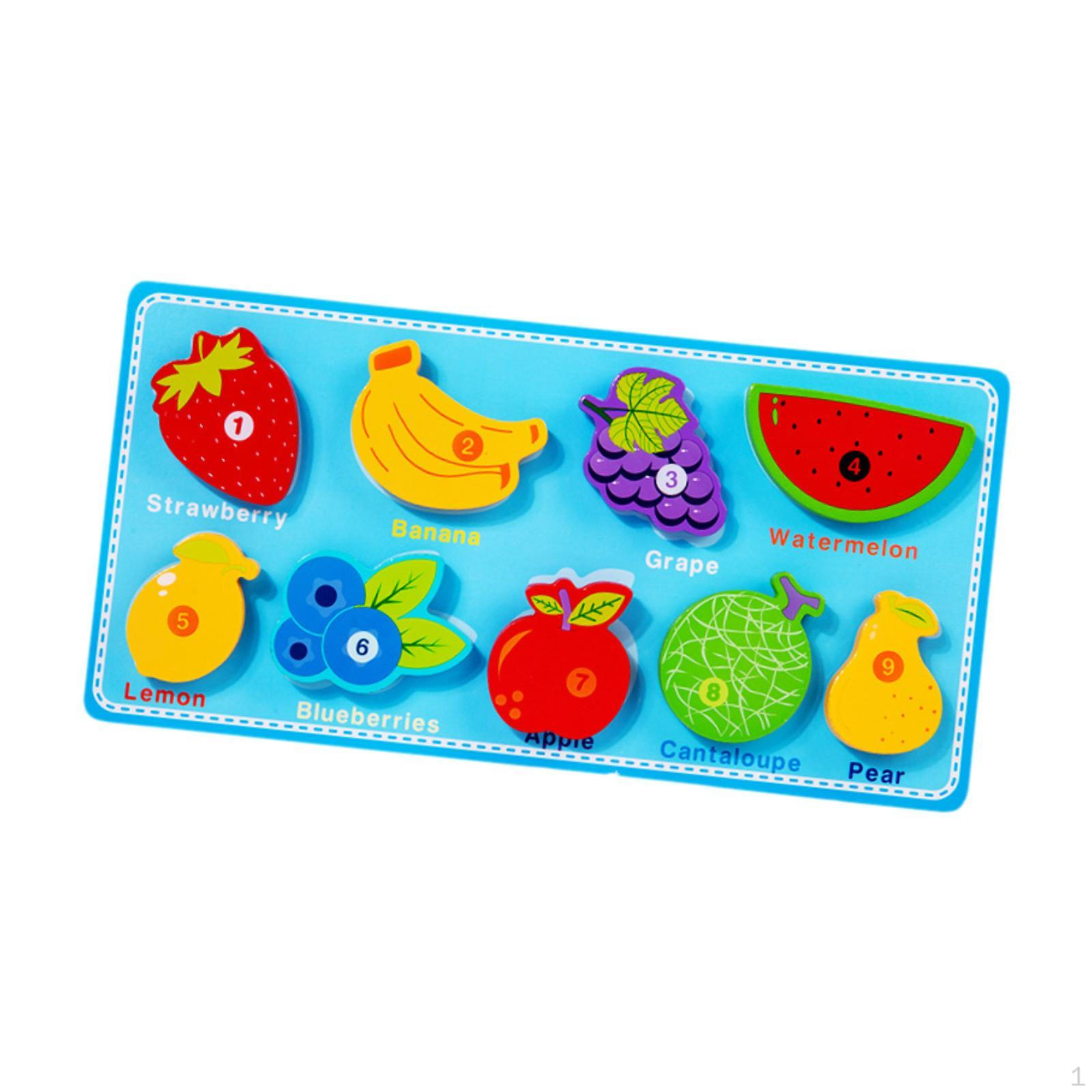 Wooden Brain Teaser for Kids 4+ Years Old Fruit