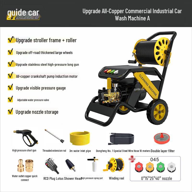 Guide Car Wash Commercial High-Pressure Washer CN plug (adapter included)