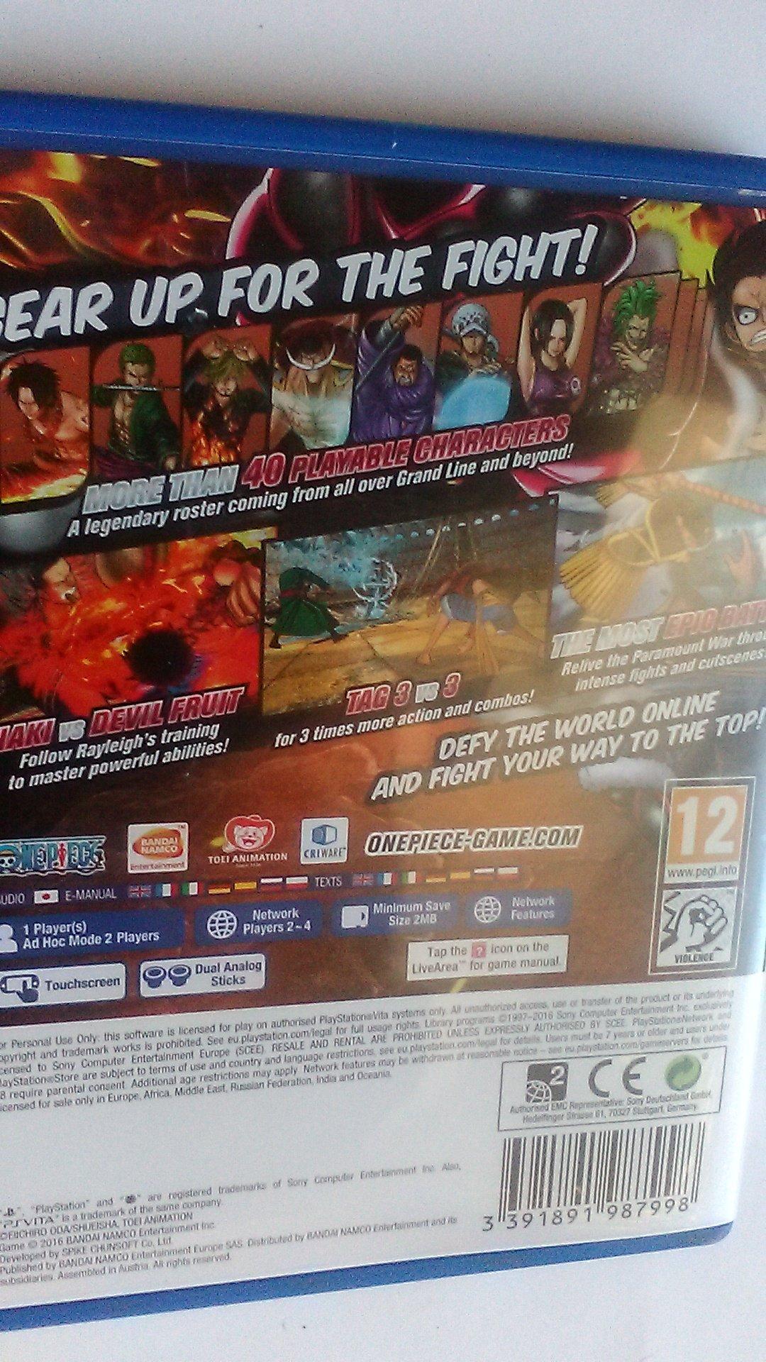 

ONE PIECE BURNING BLOOD - PS Vita