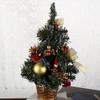 Cute Mini Christmas Puppet Creative Cartoon Wooden Santa Claus Pendant Reusable Christmas Tree Hanging Pendants