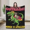 Mongo Is Appalled Plush Blanket Kids Adult Princess Cat Riding Dinosaur Flannel Throw Blanket Couch Chair Warm Quality Bedspread