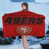 San Francisco 49ers Team Großes Mikrofaser Strandtuch Schnelltrocknendes Handtuch Sandstrandtücher Pooltuch für Reisen Schwimmbad Yoga