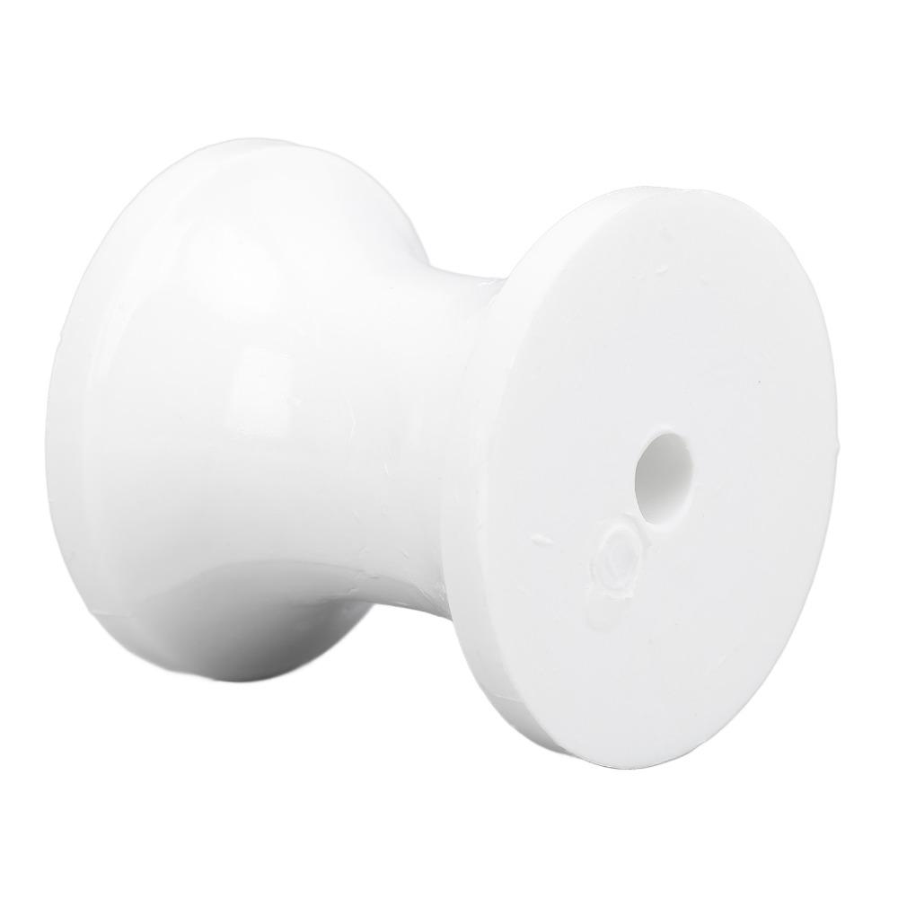 White Bow Stop Roller 51mm Length Nylon Roller Boat Trailer Roller Boat Trailers