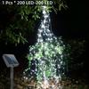 Powered Outdoor String Lights 200 LED, Christmas New Year Holiday Decoration