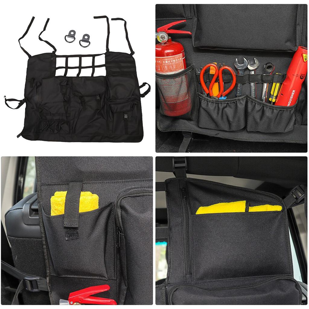 Multipurpose Rear Compartment Organizer Storage Solution For JK Mesh Design Easy Installation Accessory Quick Installation