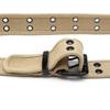 Women Hollow Metal Buckle Canvas Waist Belt Korean Waist Strap Man Waistband Double Grommet Hole