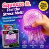 Needoh Jellyfish Squishy Bright Color Soft Fuzz Ball Squeeze Sensory Toy Stress Relief Anti Anxiety Relaxing Fidget Toy for Kids