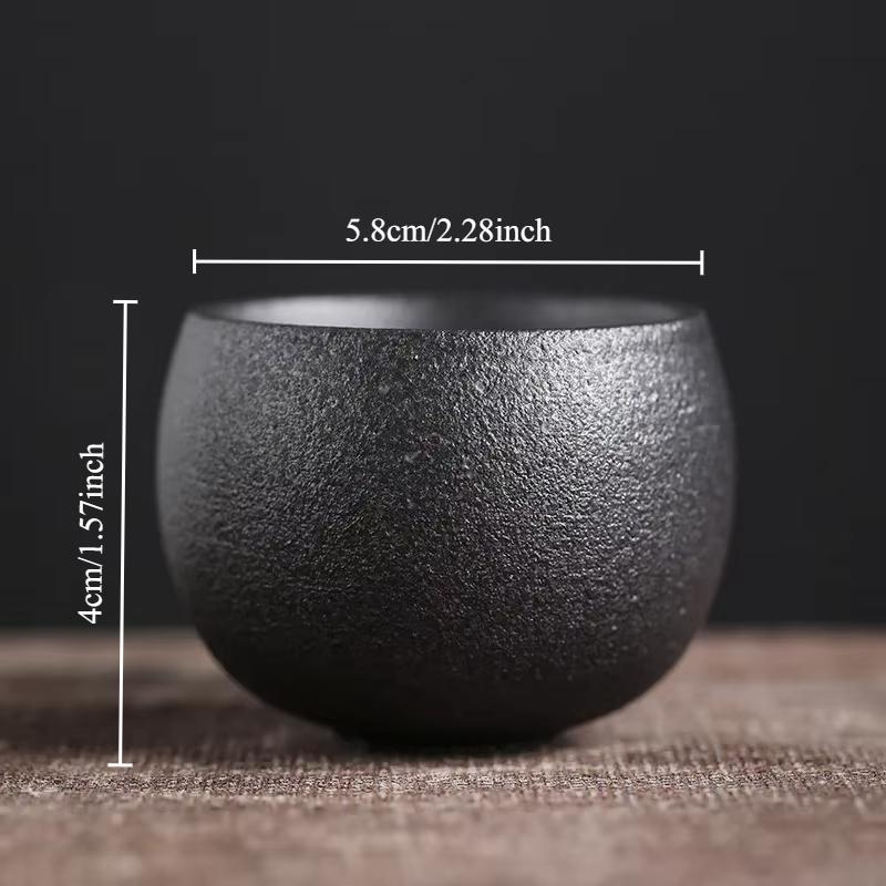 Japanese Style Cup Single Cup Tea Appreciation Cup Retro Japanese Style Stoneware Kung Fu Small Tea Cup Ceramic Teacup Mug Bowl