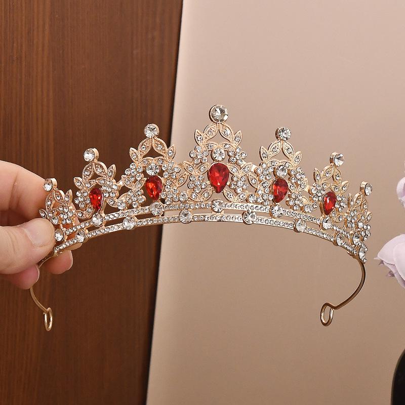 Elegant Rhinestone Princess Crown: Stylish High-End Headwear for Parties & Birthdays