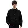 Wool jacket men's spring and autumn double-sided jacket single-breasted short top coat