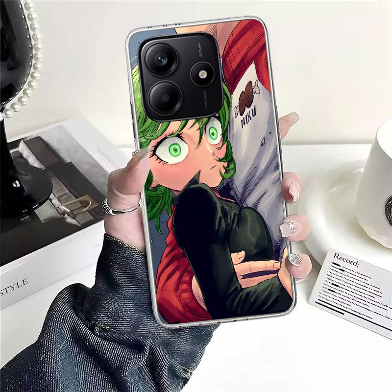 One P-Punch-Man Tatsumaki Soft Phone Case For Xiaomi Redmi Note 15 14 14S 13 12 Pro Plus 12S 11 11S 11E 10 10S 11T 5G Fundas Coq