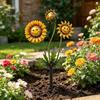 Einzigartiger Blumenbeet-Akzent Fleischfressende Pflanze Gartenstecker, Metall Venusfliegenfalle Hofkunst Skurrile Terrassen-Boden-Einlage Skulptur für Außenweg