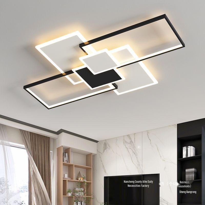 2025 Modern Geometric LED Ceiling Light for Living Room