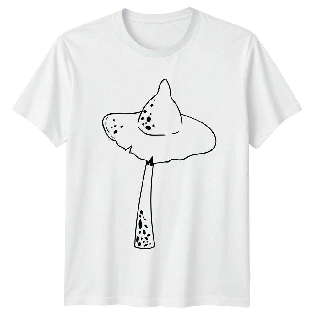Simple Mushroom Outline TShirt Fungi Nature Birthday Gift For Him And Her S
