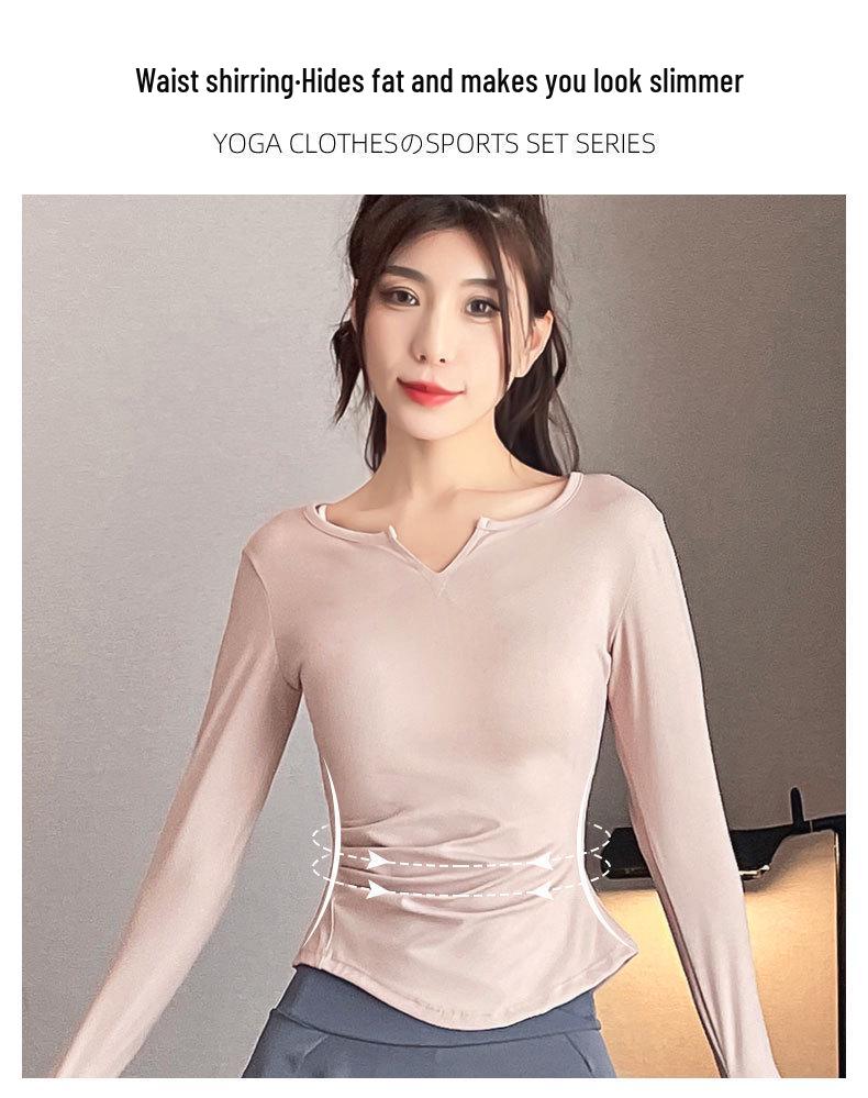 2024 Women's Professional Running Set: Long Sleeve Fitness Outfit with Skirt Pants for Morning Runs, Yoga, and Pilates.