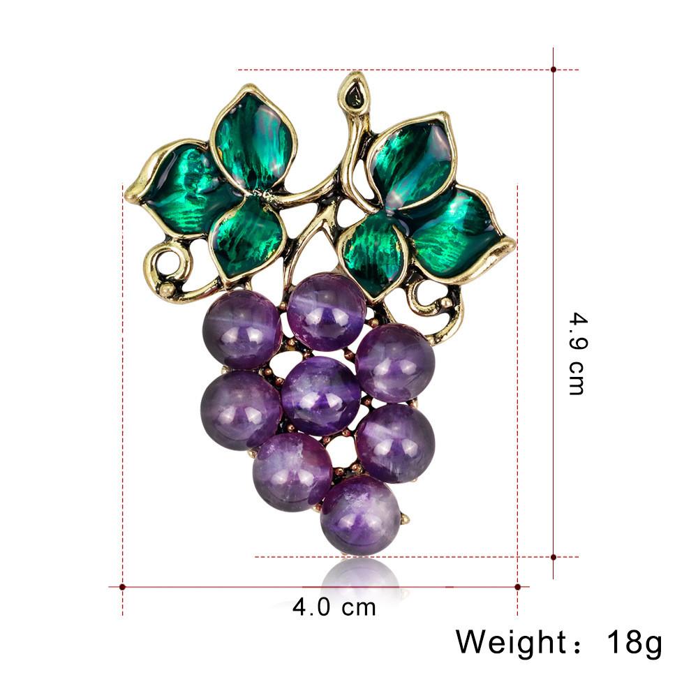 Broche de Fruta de Moda Aleación Resorte Elegante Accesorio Femenino Para Ropa Informal